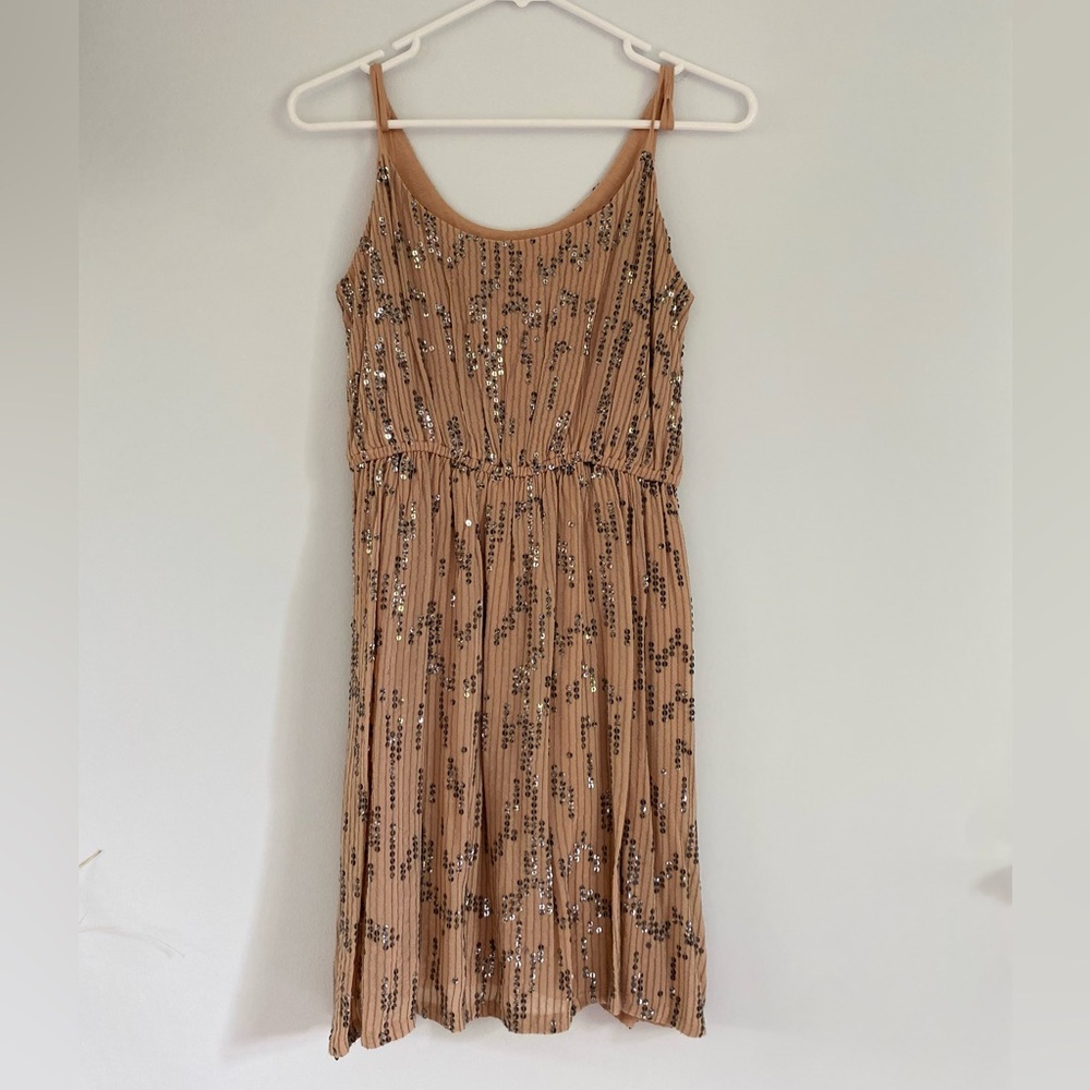Staring at Stars Nude Sequined Dress